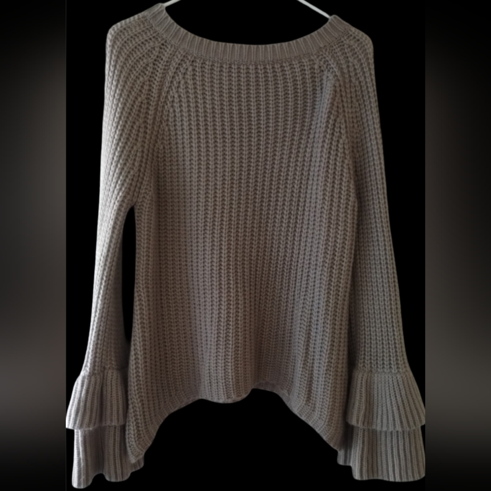 Miracle Taupe Cowl Neck Sweater